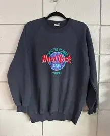 Vintage Hard Rock Cafe Taipei Crewneck Sweatshirt size L