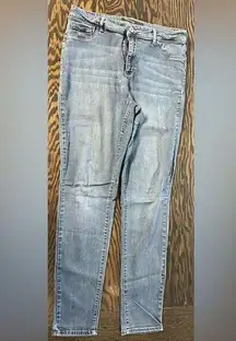 Jordache High-Waisted Skinny Jeans. Woman’s. Blue. Size: 14 (104)