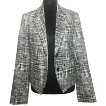 Amanda + Chelsea Black and White Blazer - Size 4