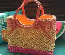 Old Navy straw tote