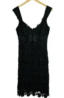 YOANA BARASCHI Neoclassic Lace Rockabilly Pin Up Dress Size 8