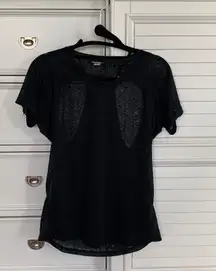 🔴 Sheer Open Back Top