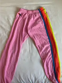 Aviator Nation Sweatpants 5 Stripe | Pink