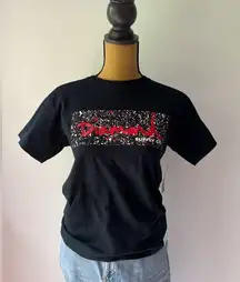 Diamond Supply Co NWT Black & Red Splatter Graphic Short Sleeve T-Shirt