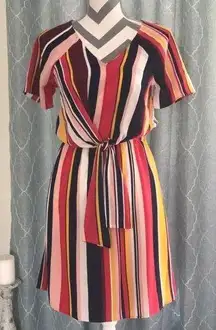 Charming Charlie  Colorful Striped Dress- NWOT - XS