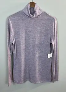 A New Day Turtleneck Top Womens XL Purple Long Sleeve Lightweight‎ Stretch New