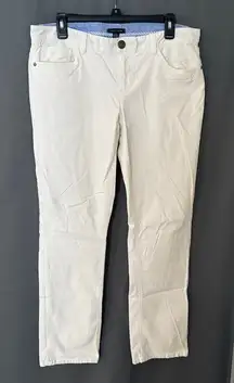 EUC Tommy Hilfiger Ivory Straight Leg Corduroy Pants Women’s Size 10