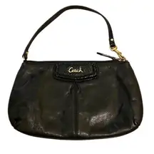 COACH VINTAGE ASHLEY PEBBLE LEATHER WRISTLET TOP ZIP GOLD HARDWARE TRENDING