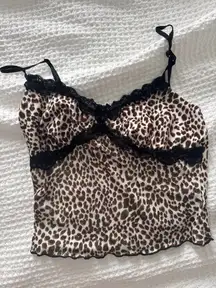 Cheetah Print Lace Cami