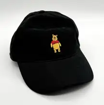 Disney Winnie the Pooh Adjustable Cap‎ Dad Hat Embroidered Metal Buckle Black