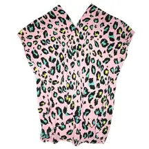 Adrienne Pink and Black Patterned Top