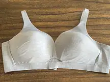 Cacique Comfort Bliss Lightly Lined No-Wire Gray Bra 50B Excellent Condition