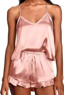 Satin Blush Sleepwear Set