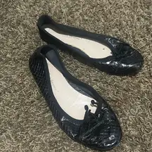 Les Trois Garçons
Women's Black Quilted Leather Ballet Flats