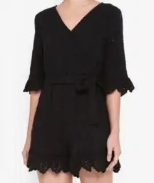 Woven Elly Embroidered Romper