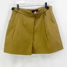 PINK TARTAN Brown Belted Mini Skirt