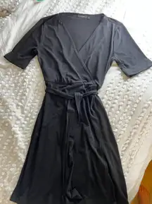 Black Wrap Dress