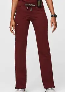 FIGS Nursing Medical Scrubs Kade Cargo Burgundy Pants Drawstring Burgundy XXL