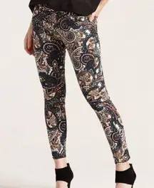 4xHP! 7 For All Mankind Ankle Skinny Paisley Jeans (24)