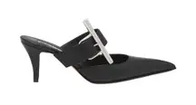 Alexander McQueen NIB Birdee Pointed Toe Mule in Black Size 39.5