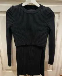 Two Piece Sweater Set skirt and top size Large