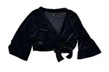 LANE BRYANT Black Velvet Bolero Wrap Size 18/20