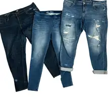 Women's Plus Size Denim Jeans 6 pc Lot Sz 14, 18, XXL Style & Co, Ava & Viv