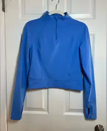 Yogalicious Vibrant Blue Quarter-Zip Jacket Size Medium