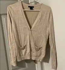 Grace Elements Cream cardigan with cute buttons and pockets