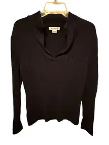 Liz‎ Claiborne Black Cotton Sweater