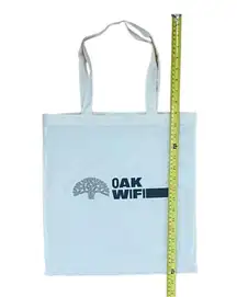 3 Tote Bag Set Small White Linen Graphic Print Oakland CA California Logo New