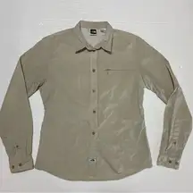 The North Face  Womens Size Medium Gorpcore‎ Utility Front Button Shirt Back Vented