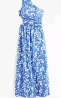 NEW Abercrombie & Fitch One Shoulder Cutout Floral Maxi Dress Small