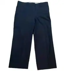 J. Crew Patio Pant Cotton Blend Navy cropped Wide leg #C6222 Women’s size 8