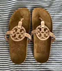 New  Miller Cloud Sandals in Cream/Cork Size 6