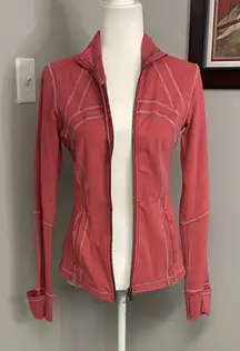 lululemon athletica define jacket pink blue size 6 READ athleisure athletic gym
