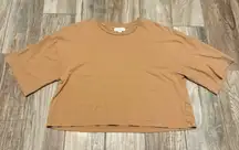 Topshop Oversized Cropped Tee