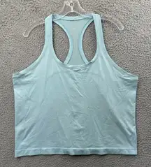 Lululemon Swiftly Tech Racerback Tank Top 2.0 Race Length Cyan Blue Women's 14