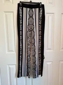 INC International Concepts Black and White Snake Print Curtains Pant