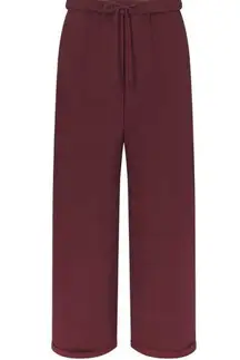 SKIMS  COTTON FLEECE CLASSIC STRAIGHT LEG PANT OXBLOOD size medium Limited Ed