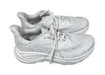 HOKA ONE ONE Clifton 8 Women’s Size 8B White Running Shoes Athletic Sneakers