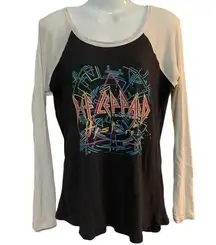 Chaser  Baseball T-Shirt Def Leppard Graphic Band Tour Size Medium