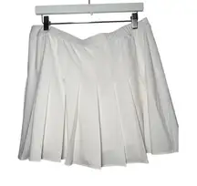 Abercrombie & Fitch pleated white skort Large