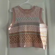 Women’s Cropped Knitted Vest - size XL