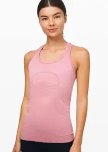Pink Taupe Swiftly Tech Racerback Athletic Workout Tank Top