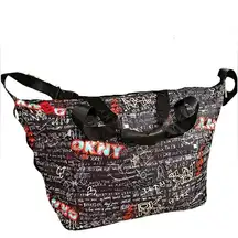 DKNY Graffiti Print Weekender Overnight Duffel Bag