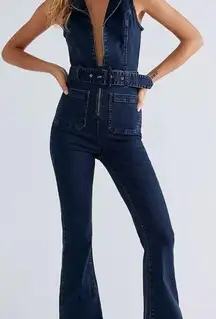 Show Me Your Mumu  Denim Jumpsuit M