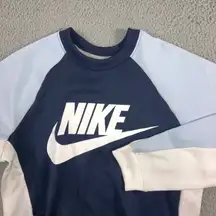 Nike Sweatshirt Women Small Graphic Colorblock Crew‎ Neck Pullover