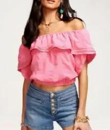 Ramy Brook NEW  Rita Crop Top in Pink