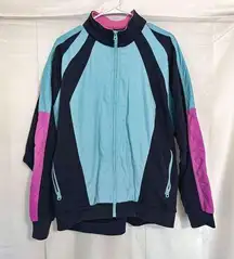 Vintage American Eagle Outfitters color block puffer coat-90s